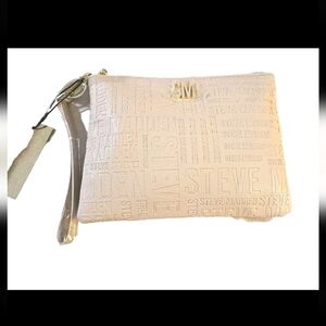 Steve Madden Womens Wristlet Travel Bag Pouch Pink Blush NWT